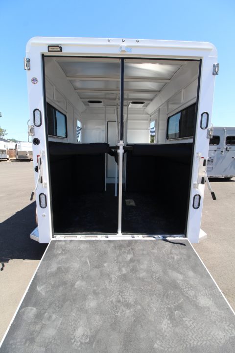 New 2027 Trails West Royale SxST Warmblood 2 Horse Trailer - Straight Load - Mangers - Pass-through Door