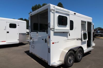 New 2027 Trails West Royale SxST Warmblood 2 Horse Trailer - Straight Load - Mangers - Pass-through Door