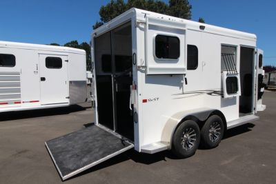 New 2027 Trails West Royale SxST Warmblood 2 Horse Trailer - Straight Load - Mangers - Pass-through Door