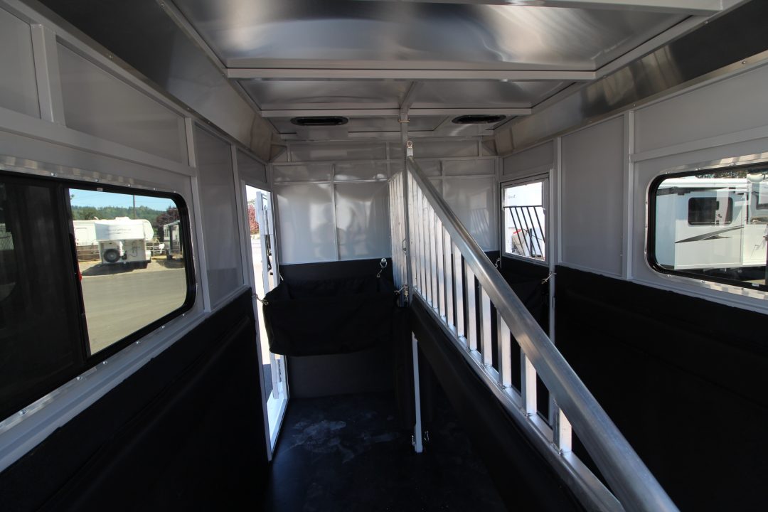 New 2027 Trails West Royale Plus Warmblood 2 Horse Trailer - Grey Paint - 2 Escape Doors - No Mangers