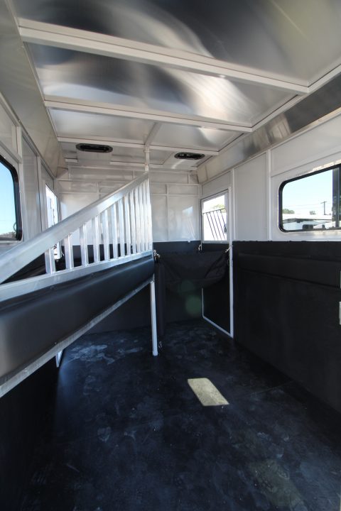 New 2027 Trails West Royale Plus Warmblood 2 Horse Trailer - Grey Paint - 2 Escape Doors - No Mangers