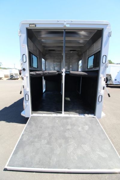 New 2027 Trails West Royale Plus Warmblood 2 Horse Trailer - Grey Paint - 2 Escape Doors - No Mangers