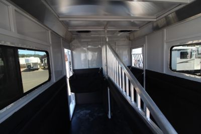 New 2027 Trails West Royale Plus Warmblood 2 Horse Trailer - Grey Paint - 2 Escape Doors - No Mangers