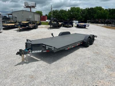 New 2026 Lamar Trailers 83 x 22 TANDEM CH W/ 2' DOVE/ SLIDE IN RAMPS/ REMOVABLE FENDERS/ STEEL FLOOR