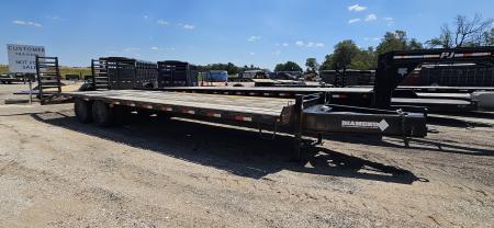 Used 2013 Diamond T 102  x 30' Pintle Hitch Deckover Trailer