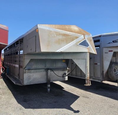 Used 1987 Hillsboro 7' x 22' Stock / Stock Combo Trailer