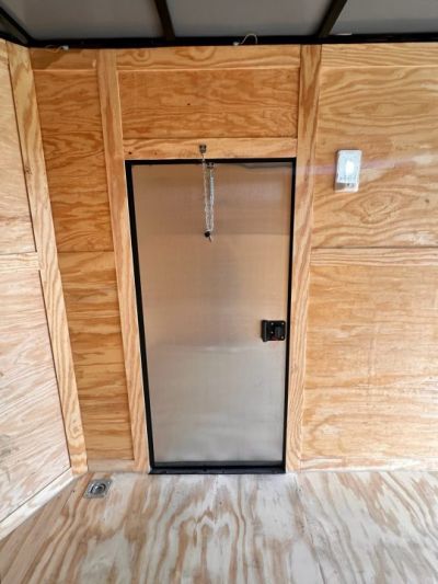 New 2026 7X12 Enclosed Trailer-3500LB Single Axle-7'ft Interior-Black Poly-Blackout