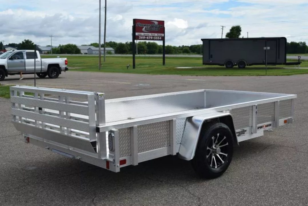 New SPORT HAVEN 6x12 DELUXE SERIES UTILITY TRAILER w/ ATP SIDES AND BI-FOLD RAMP GATE