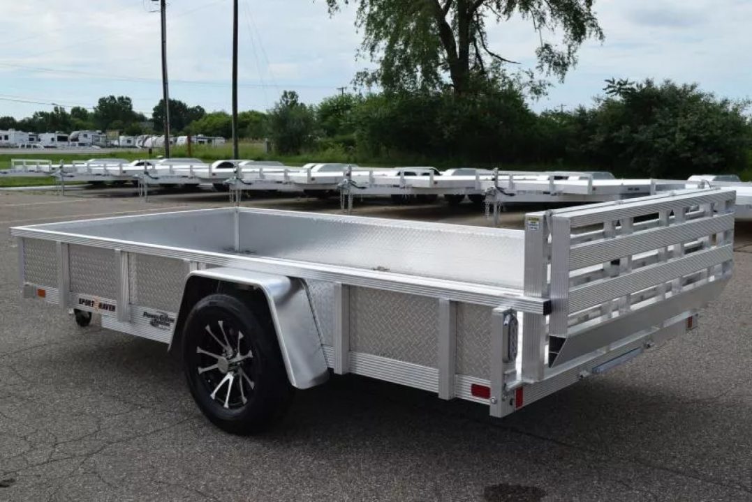 New SPORT HAVEN 6x12 DELUXE SERIES UTILITY TRAILER w/ ATP SIDES AND BI-FOLD RAMP GATE