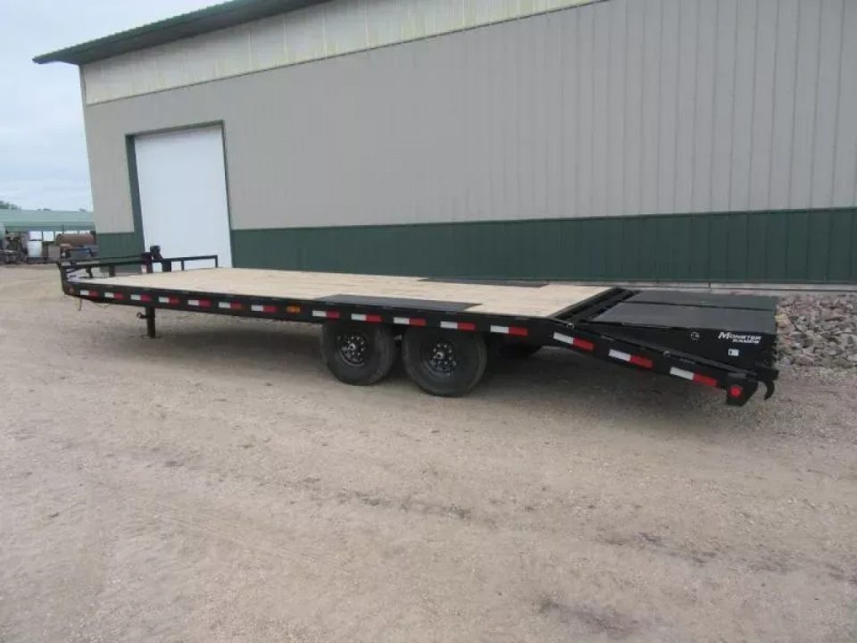New 2027 22' x 8" 14k PJ I-beam Deckover Trailer
