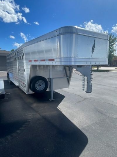 New 2026 Featherlite Trailers 8127 7.5x24 Stock Trailer