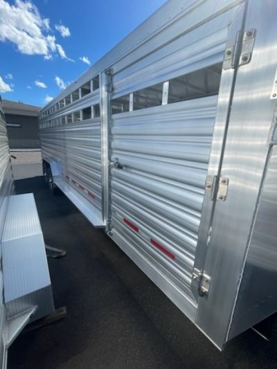 New 2026 Featherlite Trailers 8127 7.5x24 Stock Trailer