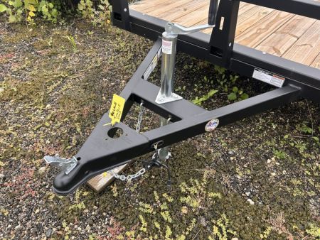 New 2027 HTC 6 X 10 FT STEEL UTILITY TRAILER SPRING ASSIST GATE LED LIGHTS
