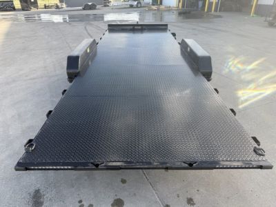 New 2027 H&H Black Steel 82"x20' 10k Electric Tilt Speed Loader Car Hauler Trailer