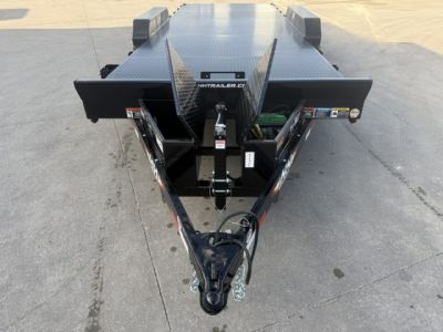 New 2027 H&H Black Steel 82"x20' 10k Electric Tilt Speed Loader Car Hauler Trailer