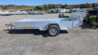 New 2027 Aluma 6'9" x 14 Heavy SR Aluminum Utility Trailer w/ 4400# Braking Axle!
