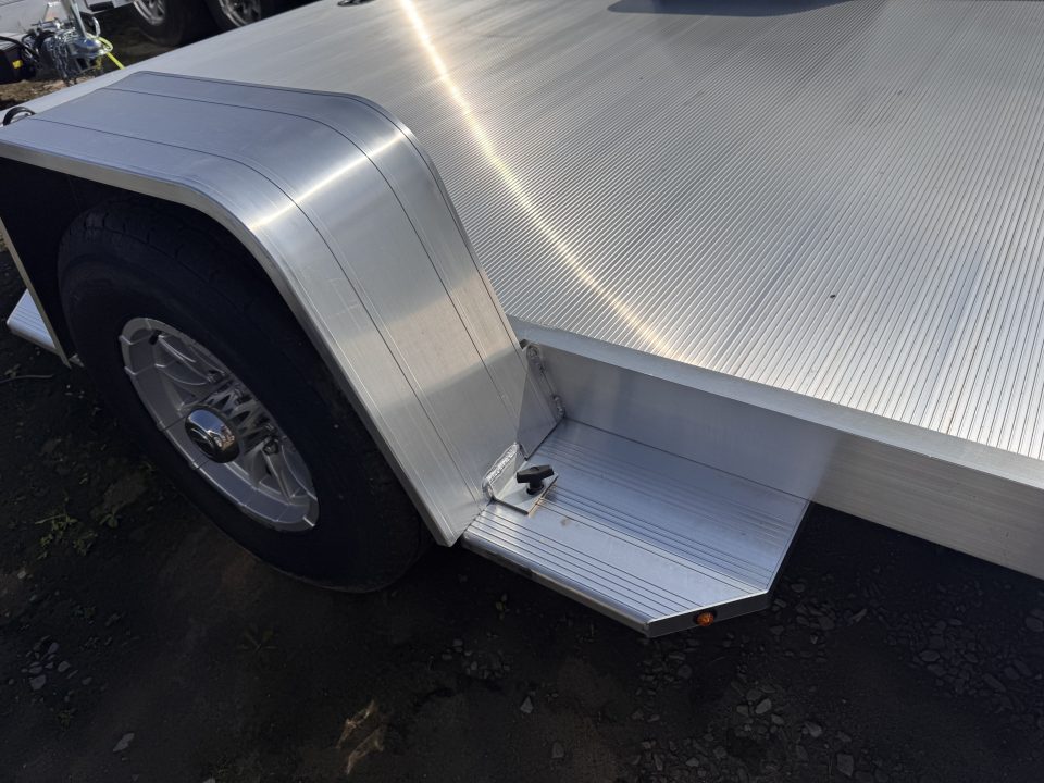 New 2027 Aluma 6'10" x 14' HD Single Axle Utility Trailer w/ Underbody Ramps