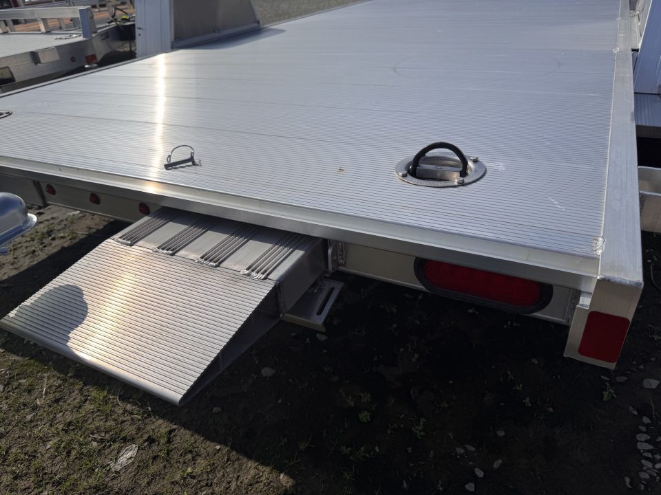 New 2027 Aluma 6'10" x 14' HD Single Axle Utility Trailer w/ Underbody Ramps