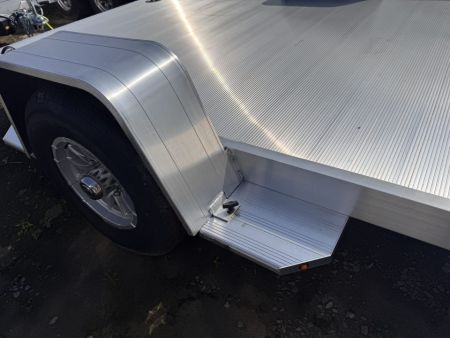 New 2027 Aluma 6'10" x 14' HD Single Axle Utility Trailer w/ Underbody Ramps