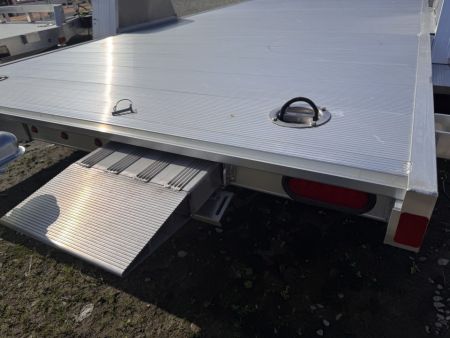 New 2027 Aluma 6'10" x 14' HD Single Axle Utility Trailer w/ Underbody Ramps