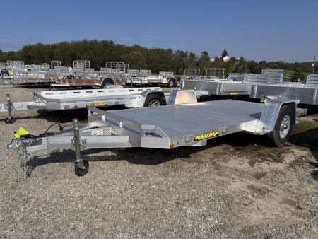 New 2027 Aluma 6'10" x 14' HD Single Axle Utility Trailer w/ Underbody Ramps