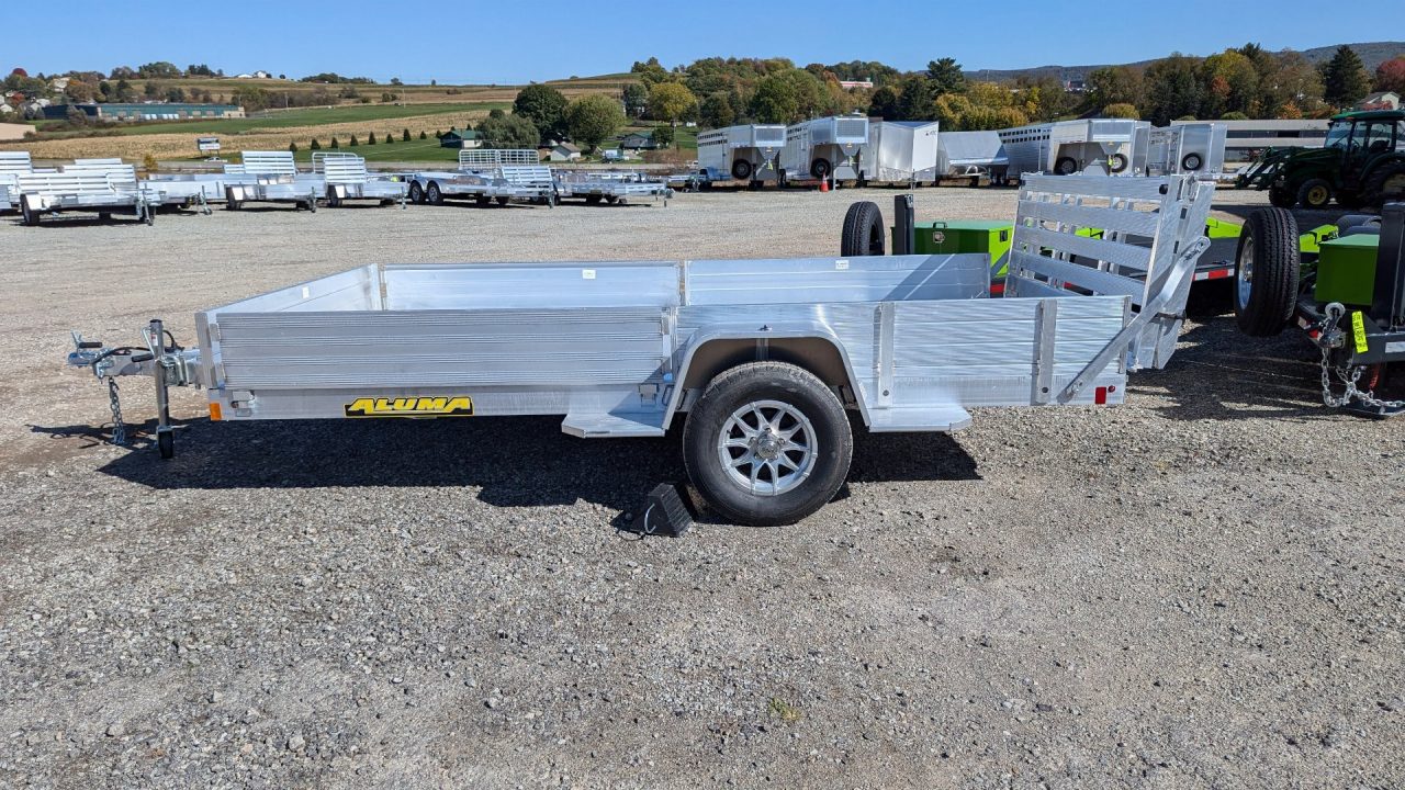 New 2027 Aluma 6'9" x 15 Heavy SR Aluminum Utility Trailer w/ 4400# Braking Axle!