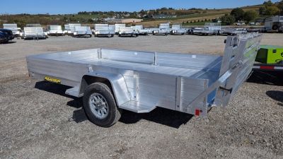 New 2027 Aluma 6'9" x 15 Heavy SR Aluminum Utility Trailer w/ 4400# Braking Axle!