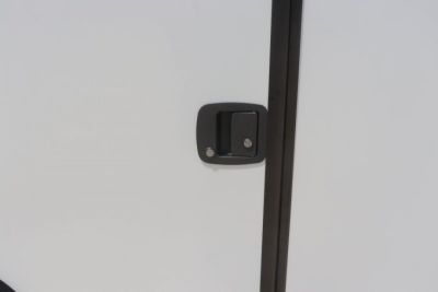 New In-Tech Lite 8.5x28 Race Trailer-10K Sportsman Gray W/ Black Trim- Tool Drawers, Extension Flap, Black Interior Trim, and Black Exterior Trim