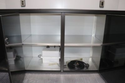 New In-Tech Lite 8.5x28 Race Trailer-10K Sportsman Gray W/ Black Trim- Tool Drawers, Extension Flap, Black Interior Trim, and Black Exterior Trim