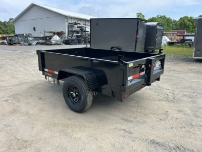 New 2026 Quality Steel and Aluminum 5X8 single axle 6,000 lb. GVWR Dump Trailer