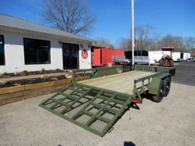New 2026 Anderson 7x16' Heavy Duty Landscape, Ramp Gate, Side Ramps