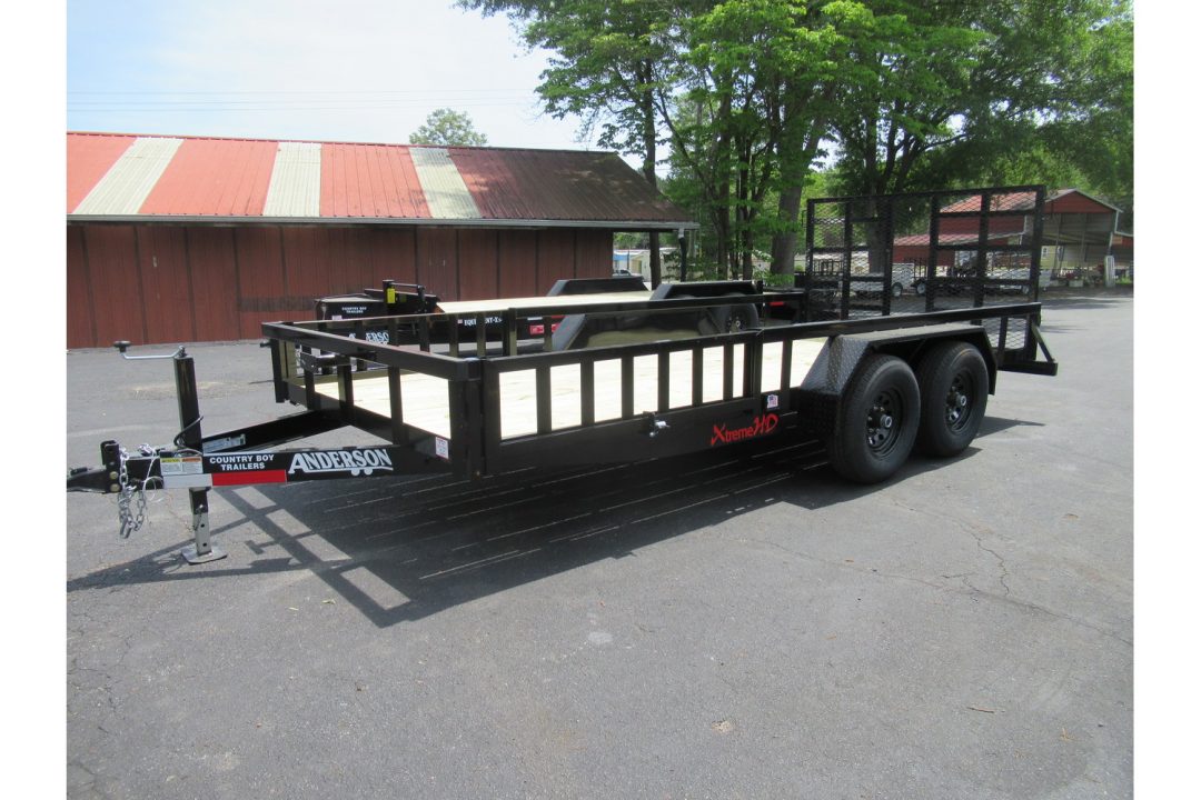 New 2026 Anderson 7x16 Heavy Duty Landscape, 9950 GVWR, Ramp Gate, Side Ramps