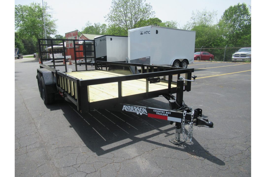 New 2026 Anderson 7x16 Heavy Duty Landscape, 9950 GVWR, Ramp Gate, Side Ramps