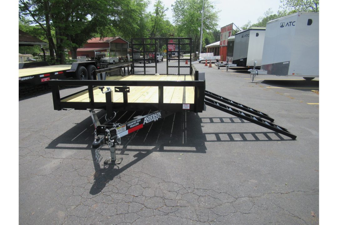 New 2026 Anderson 7x16 Heavy Duty Landscape, 9950 GVWR, Ramp Gate, Side Ramps
