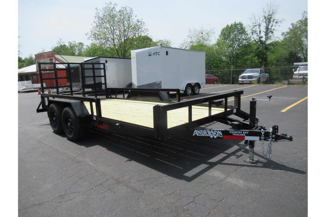 New 2026 Anderson 7x16 Heavy Duty Landscape, 9950 GVWR, Ramp Gate, Side Ramps