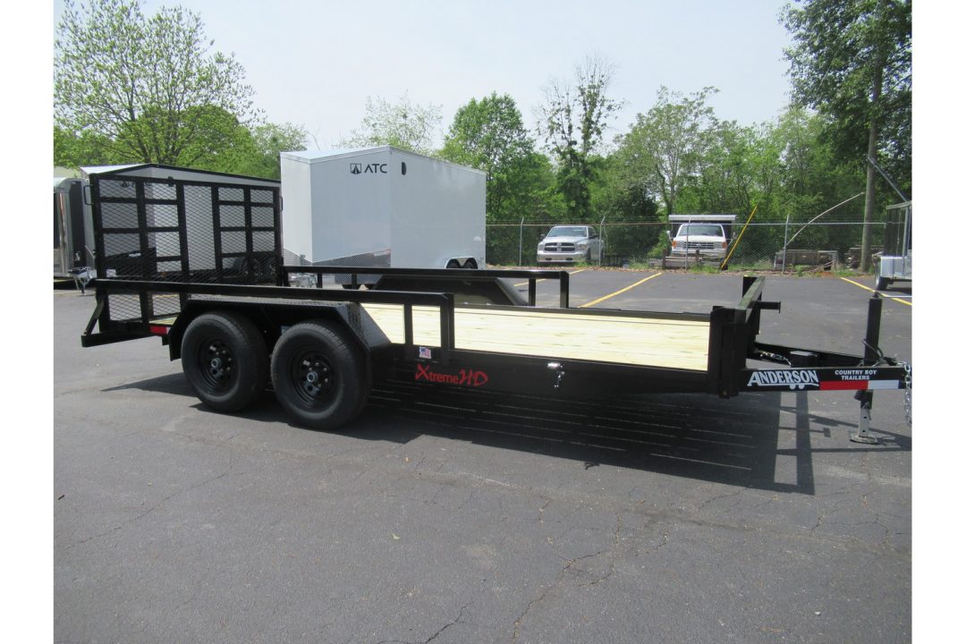New 2026 Anderson 7x16 Heavy Duty Landscape, 9950 GVWR, Ramp Gate, Side Ramps