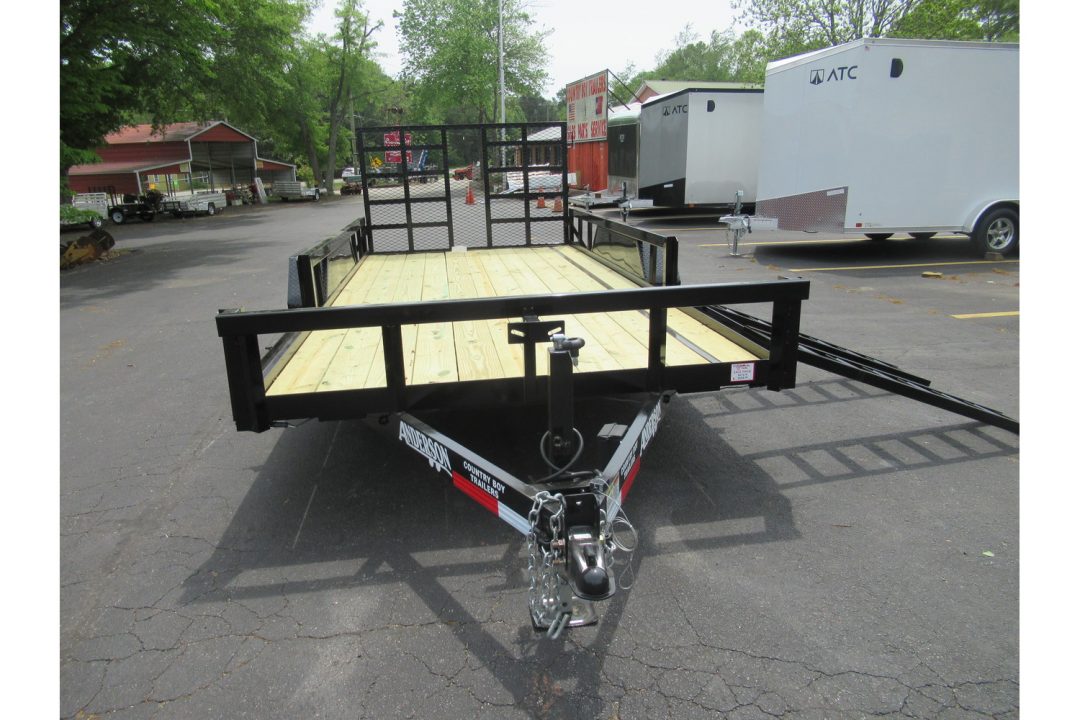 New 2026 Anderson 7x16 Heavy Duty Landscape, 9950 GVWR, Ramp Gate, Side Ramps