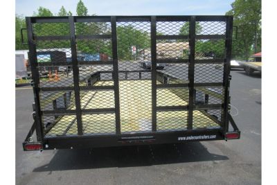 New 2026 Anderson 7x16 Heavy Duty Landscape, 9950 GVWR, Ramp Gate, Side Ramps