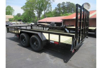 New 2026 Anderson 7x16 Heavy Duty Landscape, 9950 GVWR, Ramp Gate, Side Ramps