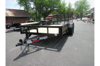 New 2026 Anderson 7x16 Heavy Duty Landscape, 9950 GVWR, Ramp Gate, Side Ramps