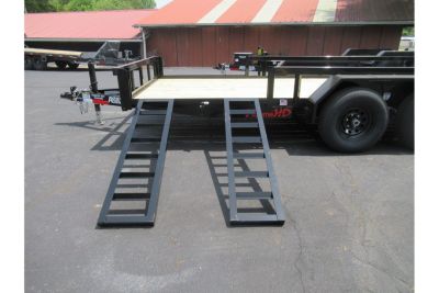 New 2026 Anderson 7x16 Heavy Duty Landscape, 9950 GVWR, Ramp Gate, Side Ramps