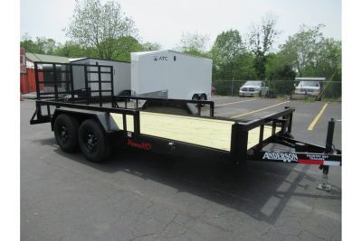 New 2026 Anderson 7x16 Heavy Duty Landscape, 9950 GVWR, Ramp Gate, Side Ramps