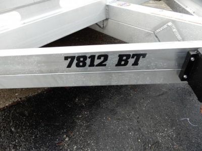 New 2027 Aluma 78"x12' Utility, 7" Sides, Bi-Fold Tailgate 7812BT