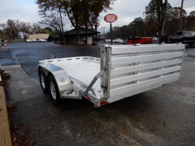 New 2027 Aluma 78"x12' Utility, 7" Sides, Bi-Fold Tailgate 7812BT