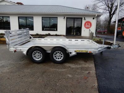 New 2027 Aluma 78"x12' Utility, 7" Sides, Bi-Fold Tailgate 7812BT