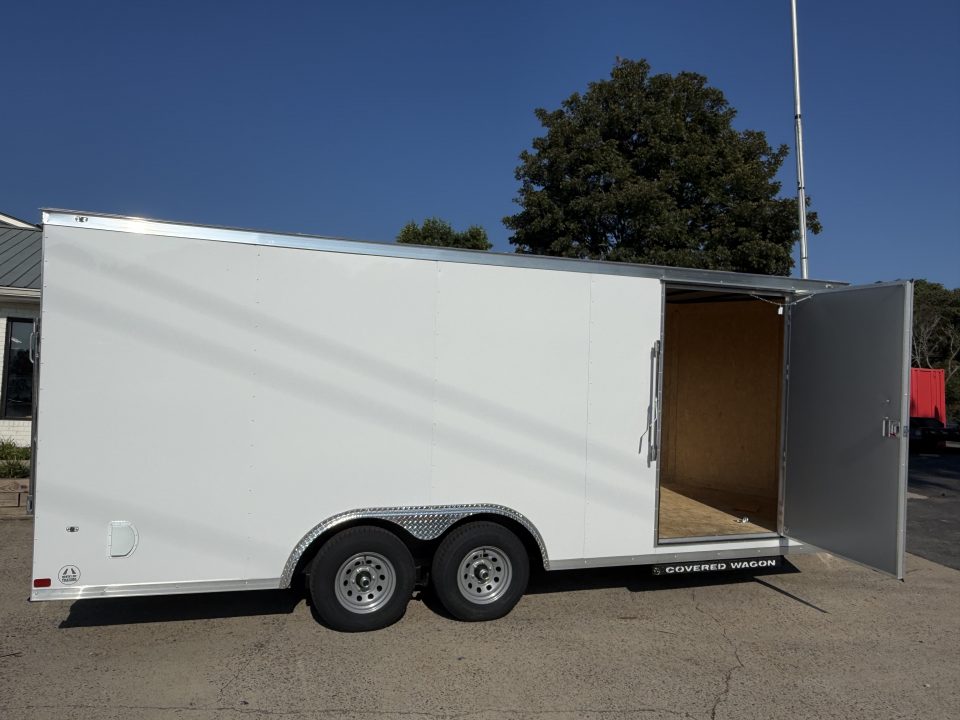 New 2027 Covered Wagon 8.5x20 Enclosed Car Hauler, 7' Tall