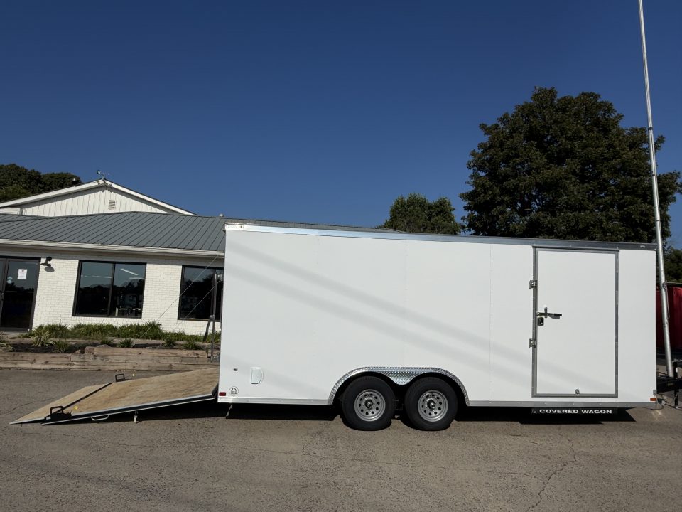 New 2027 Covered Wagon 8.5x20 Enclosed Car Hauler, 7' Tall