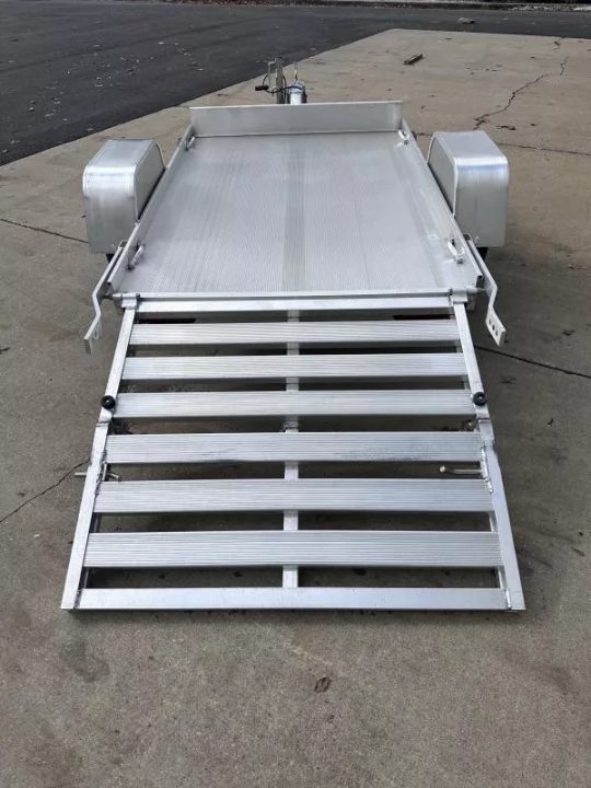 New 2027 Aluma 4'x6' Utility, w/Bi-fold Ramp Gate 486S-BT