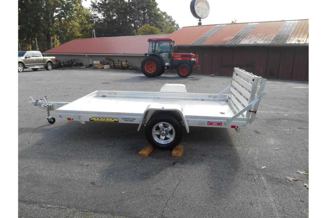 New 2027 Aluma 72"x10' Utility, Bi-Fold Tailgate, 7" Sides 7210H-S-BT