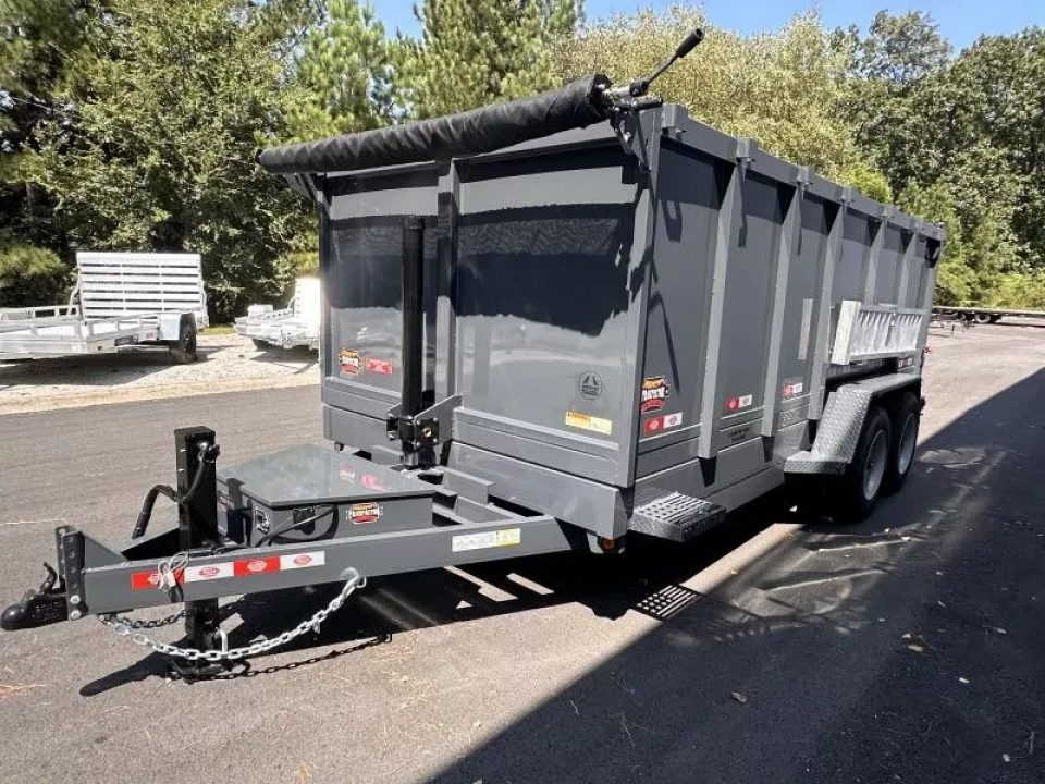 New 2026 Covered Wagon 7x16 Dump, 4' sides, 16K GVWR